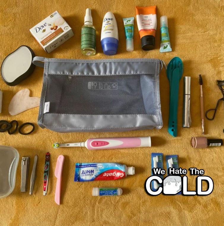 one bag travel packing list toiletries