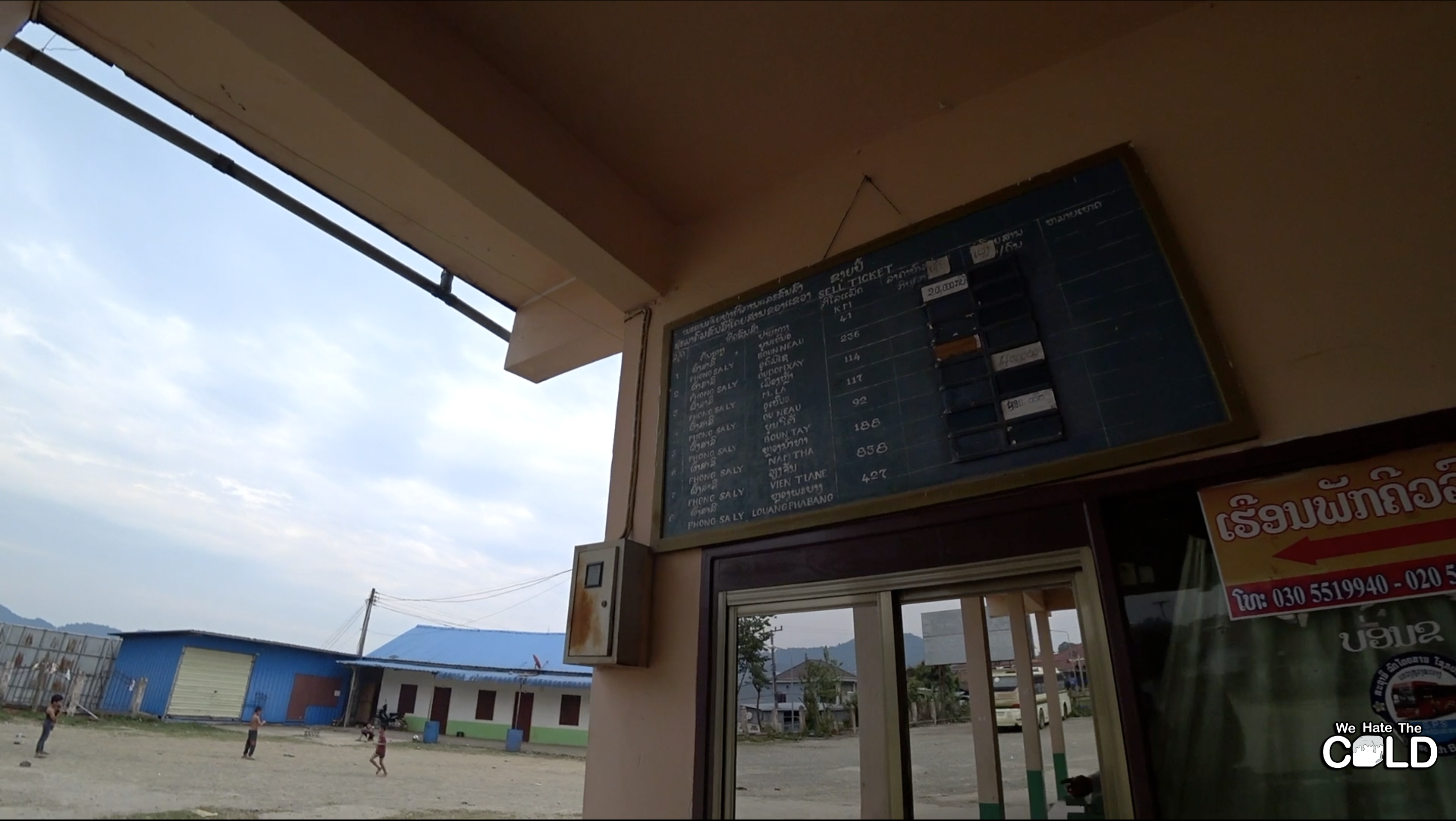 bus station in laos