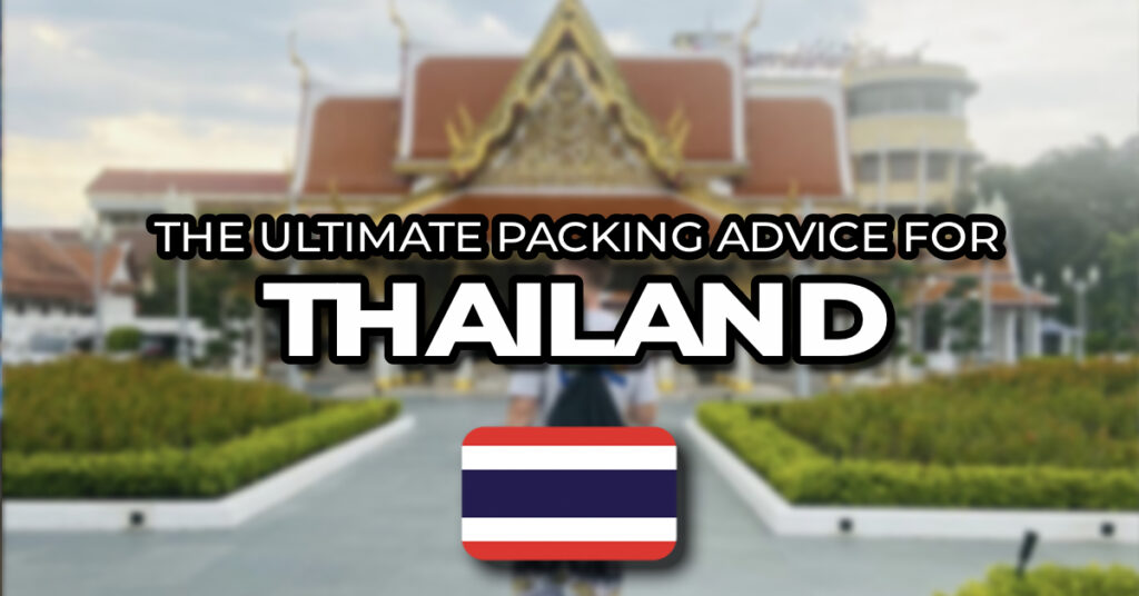 packing list thailand
